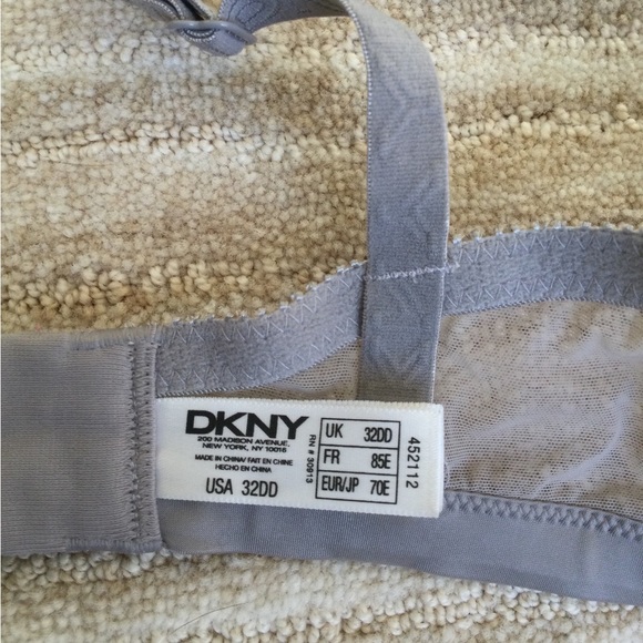 DKNY Jolie Nuit Balconette Bra - Gray, Style 452112 Size 32DD - Picture 11 of 16